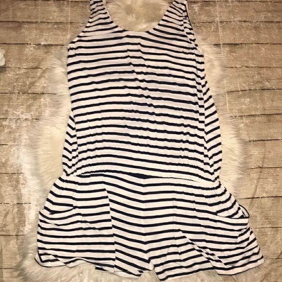 Rachel Pally Nautical Stripe Sleeveless Romper - Picture 2 of 6